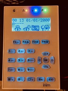 inim alarm keypad security